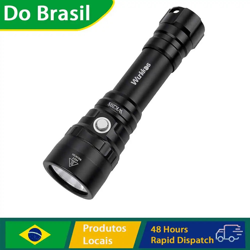 Lanterna Wurkkos WK20S 2000 Lumens para Mergulho IPX8 até 150m