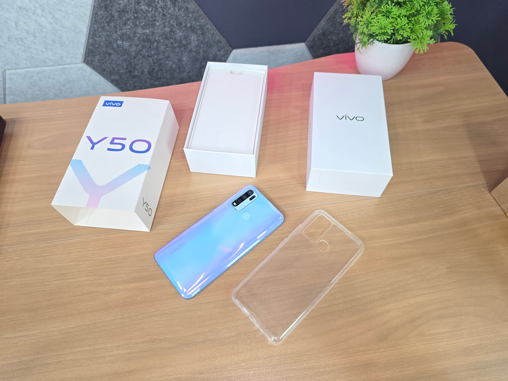 Vivo Y50 Azul - 8/128GB | Snapdragon 665 | Bateria 5000mAh