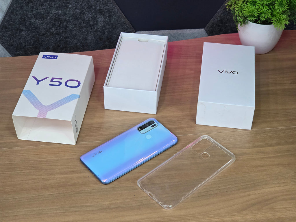 Vivo Y50 Azul - 8/128GB | Snapdragon 665 | Bateria 5000mAh