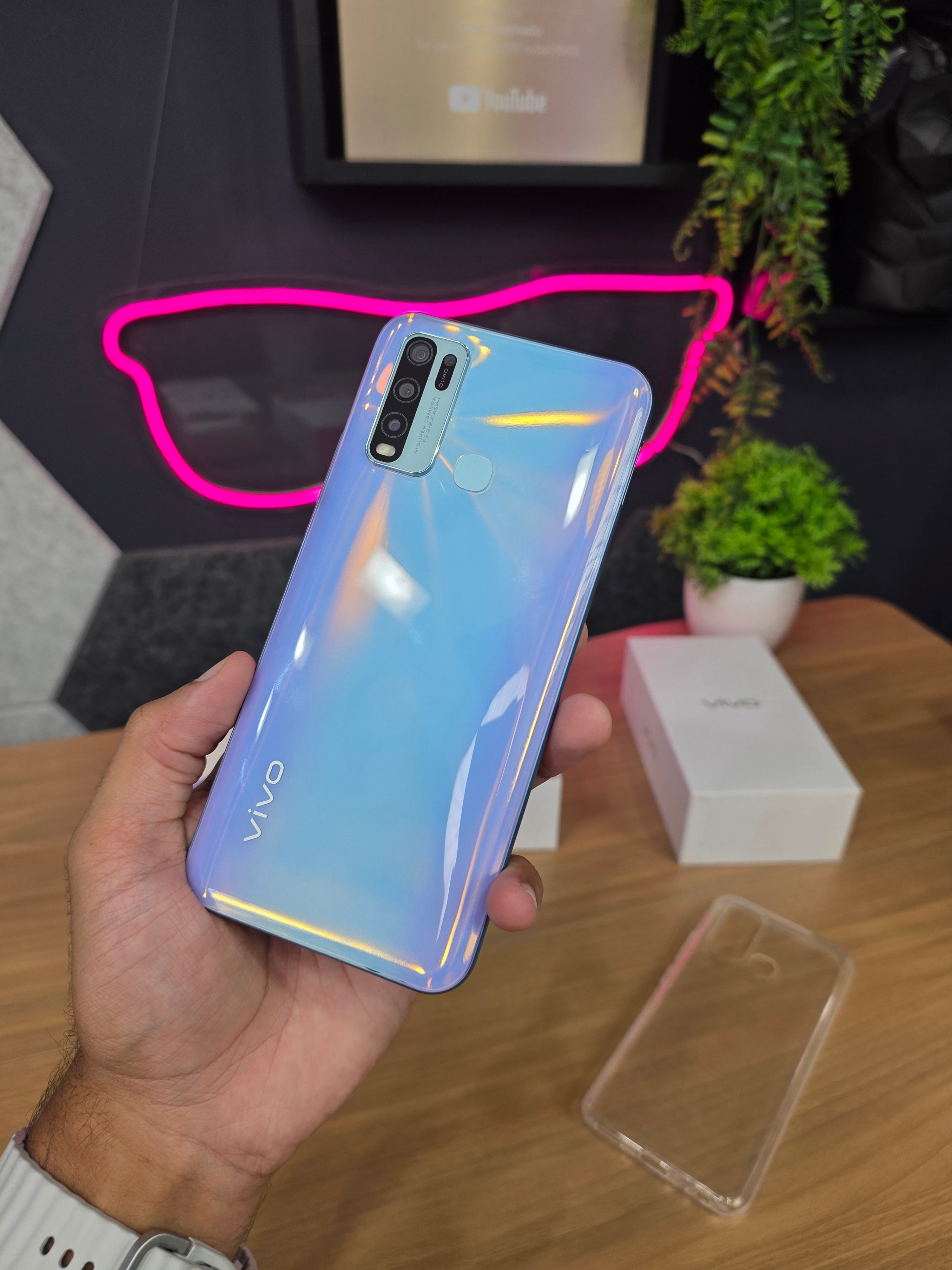 Vivo Y50 Azul - 8/128GB | Snapdragon 665 | Bateria 5000mAh