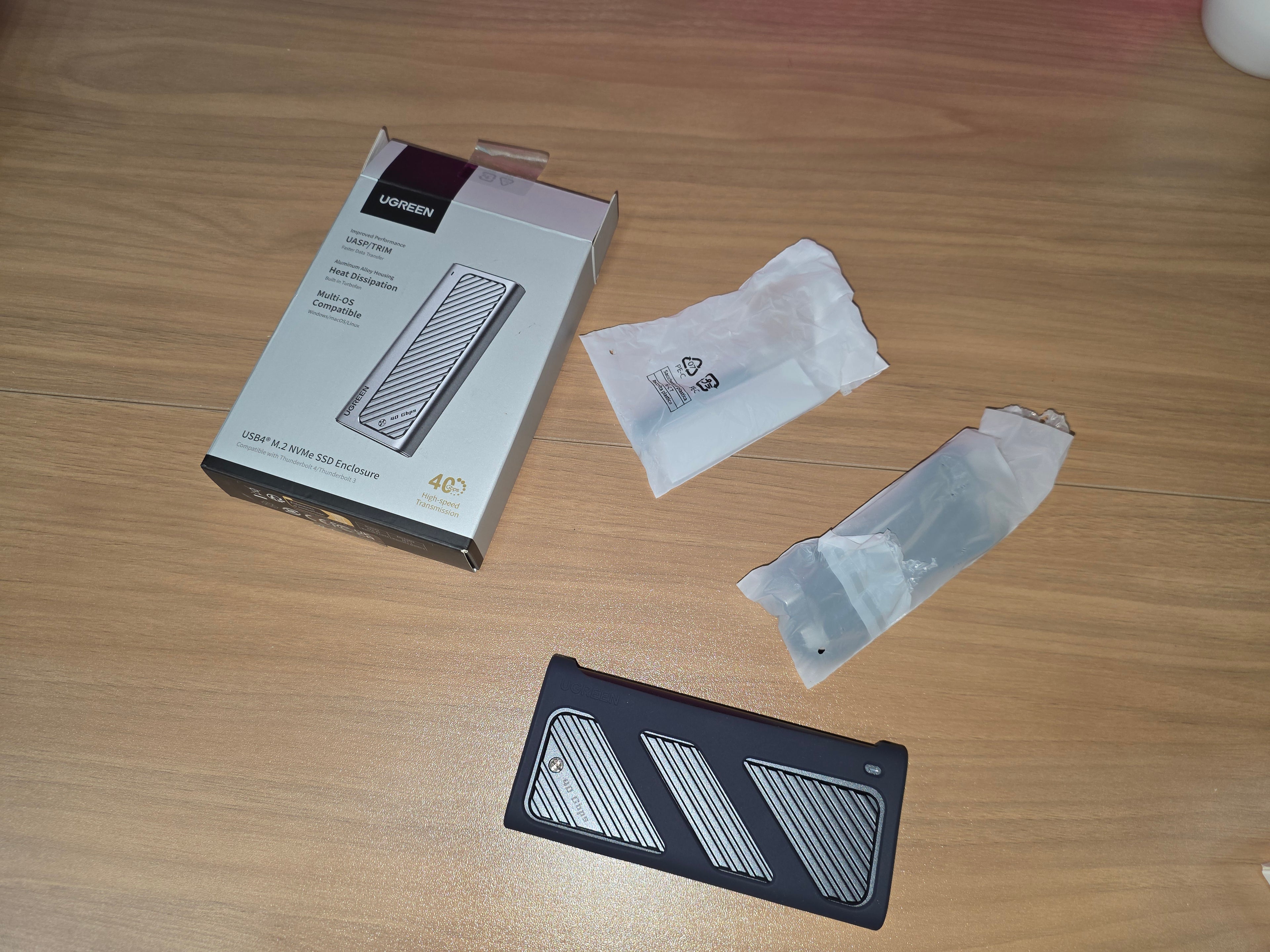 Case UGREEN para SSD M.2 NVMe - USB4 | 40Gbps | Alta Velocidade