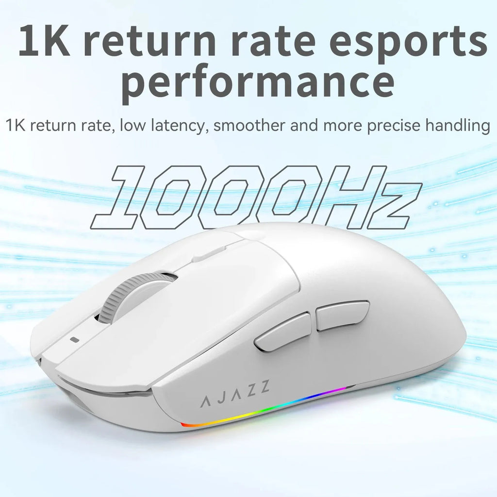 Mouse Gamer AJAZZ AJ139 V2 MC Sem Fio Tri-Mode 12000 DPI com dock