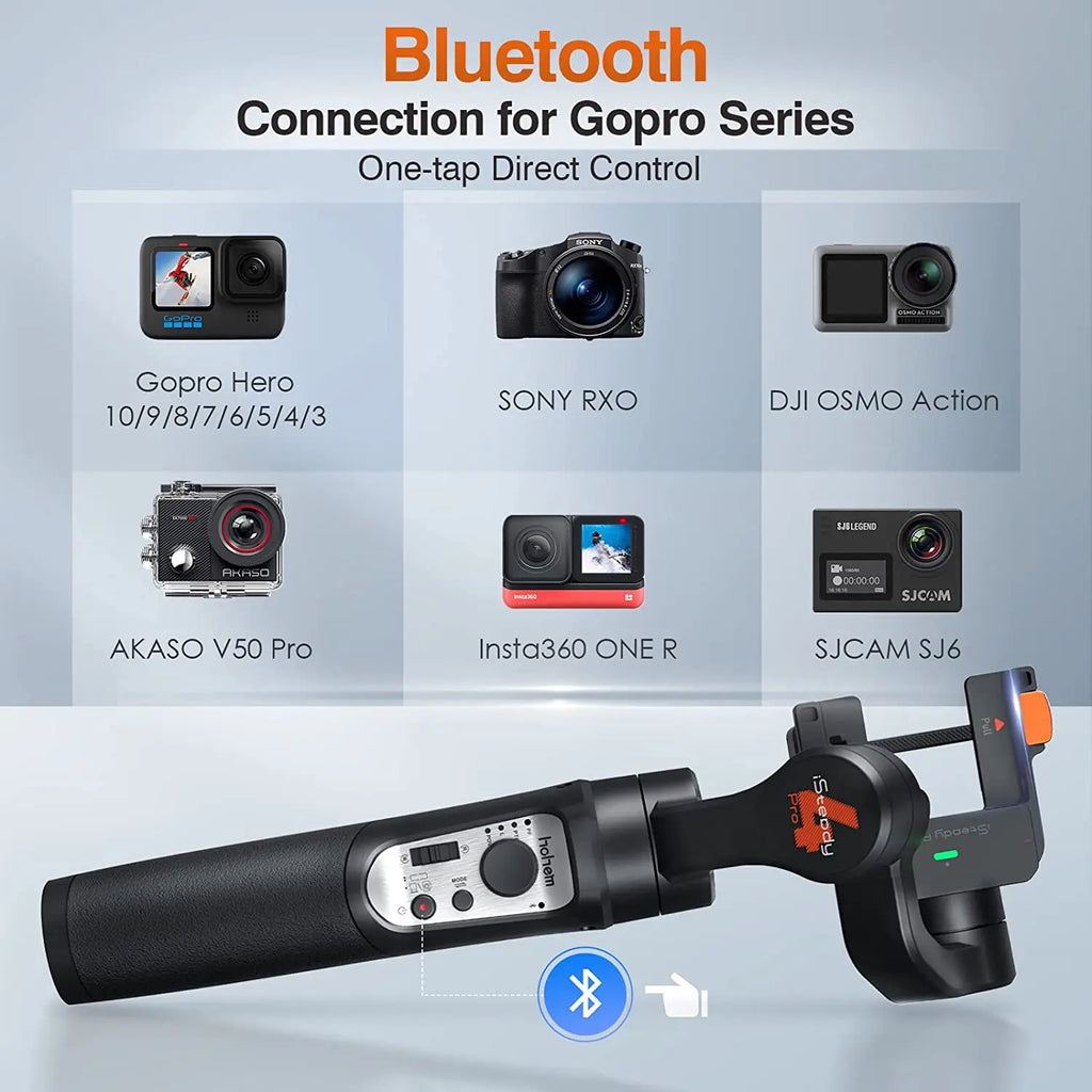 Gimbal Hohem iSteady Pro 4 para GoPro, DJI Osmo Action e Insta360