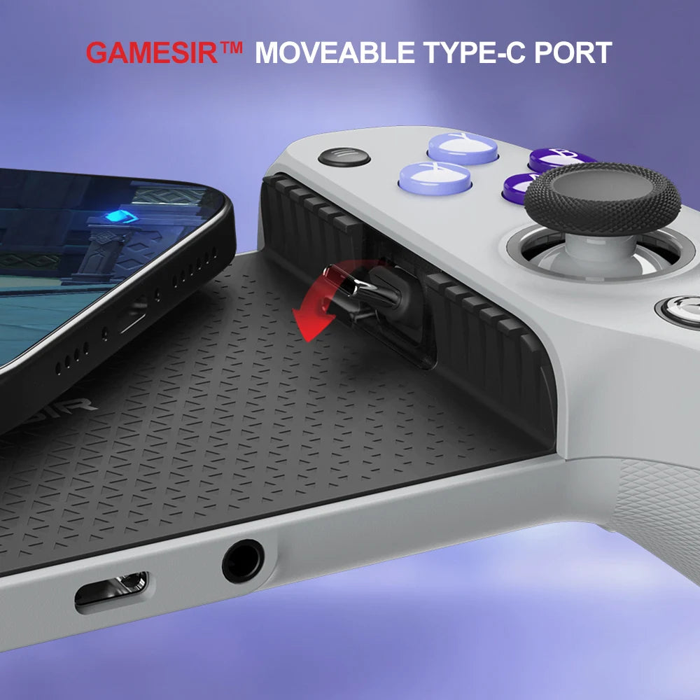 Controle GameSir G8 Galileo USB-C Hall Effect para Android e iPhone
