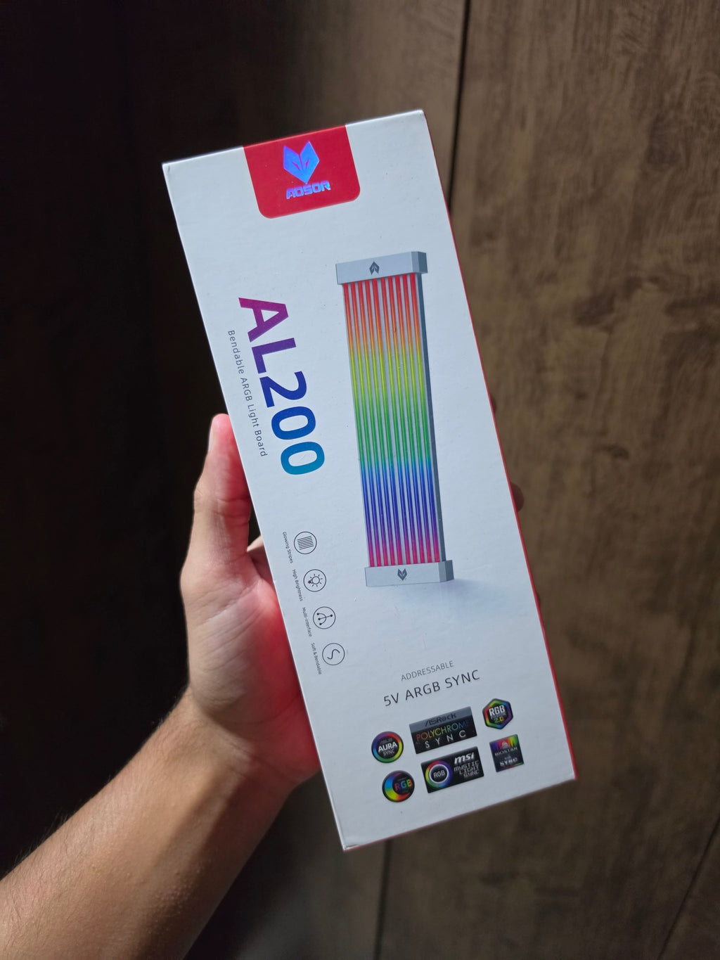 Kit 2 Placas ARGB AL200 (LED RGB para Organização de Cabos de PC)