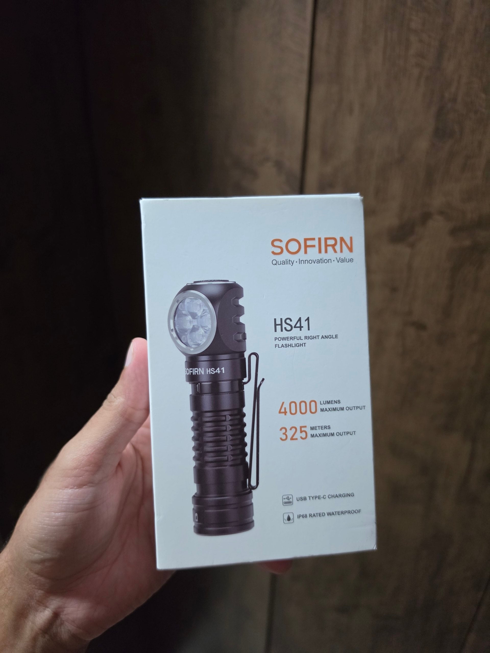 Lanterna de Cabeça Sofirn HS41 4000 Lumens Recarregável USB-C IP68