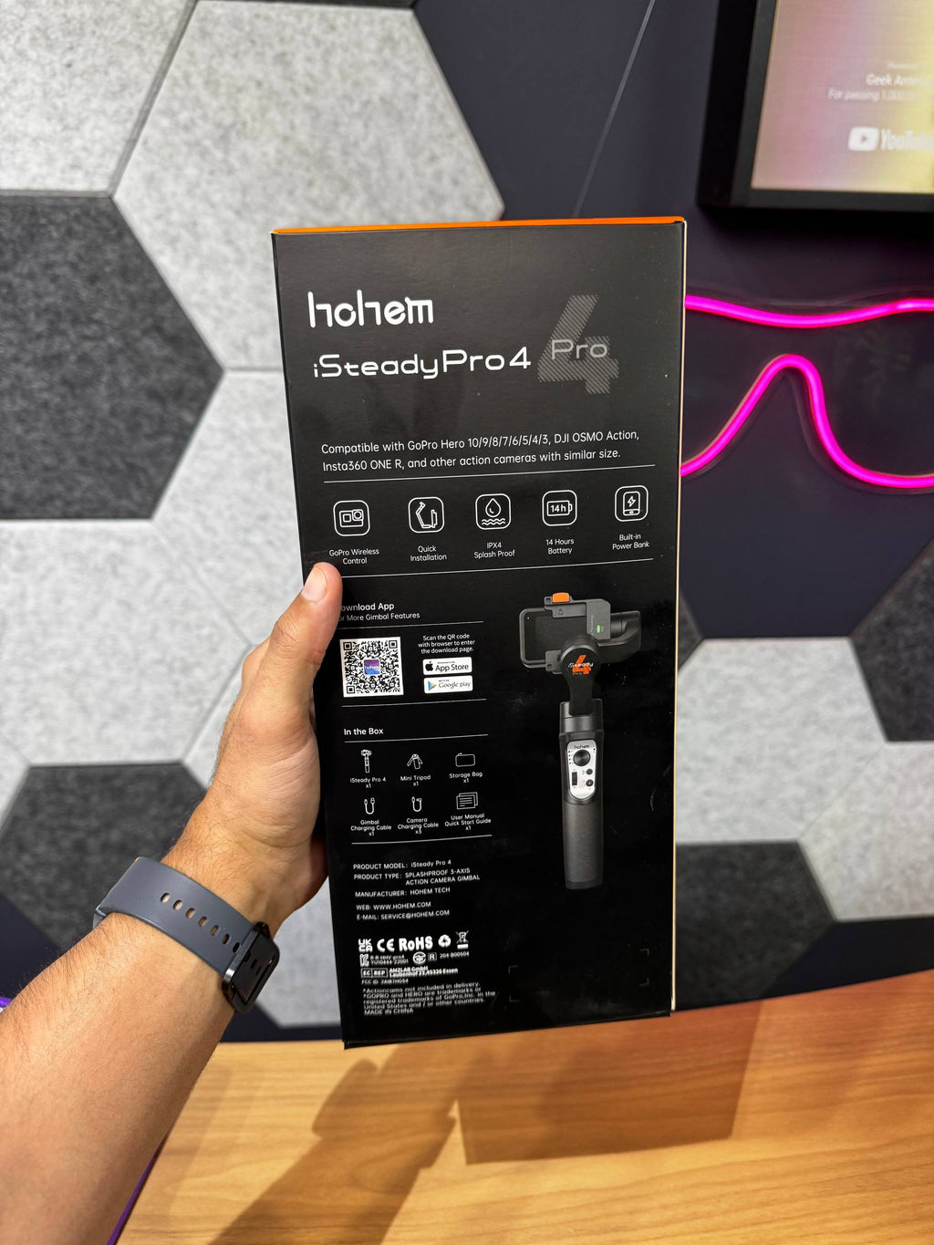 Gimbal Hohem iSteady Pro 4 para GoPro, DJI Osmo Action e Insta360