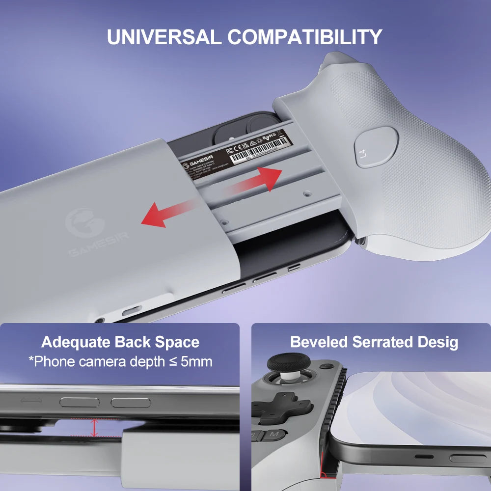 Controle GameSir G8 Galileo USB-C Hall Effect para Android e iPhone
