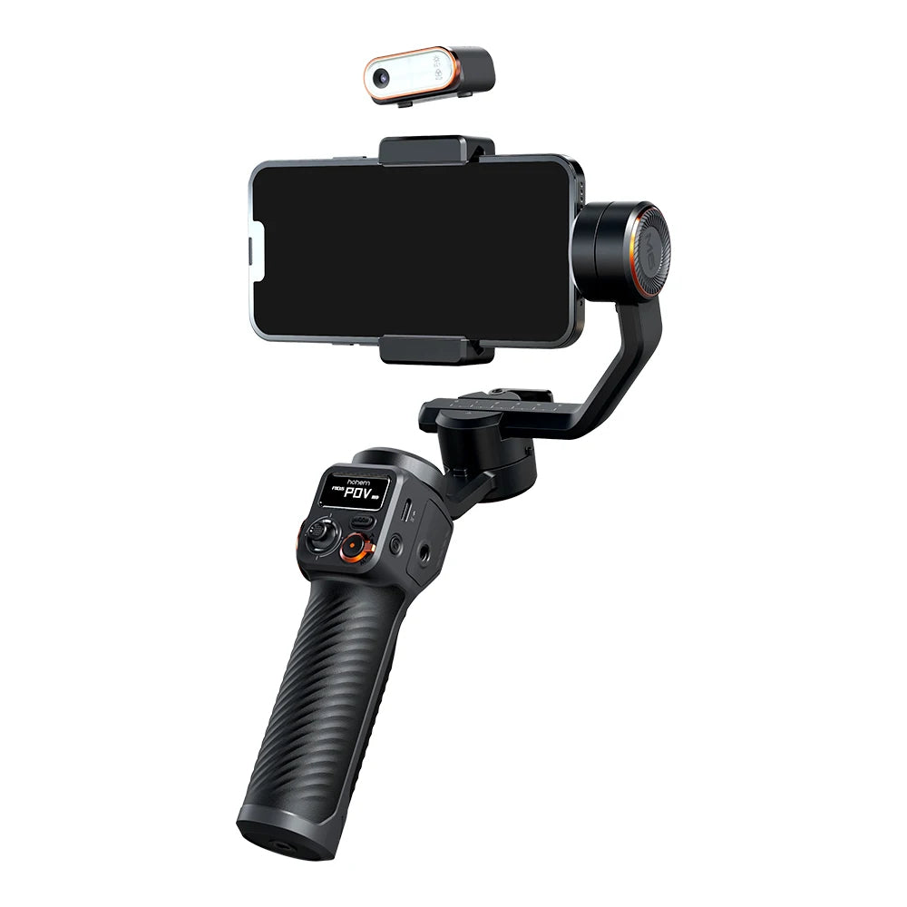Gimbal Hohem iSteady M6 para celular Kit com Rastreamento por IA e Luz RGB