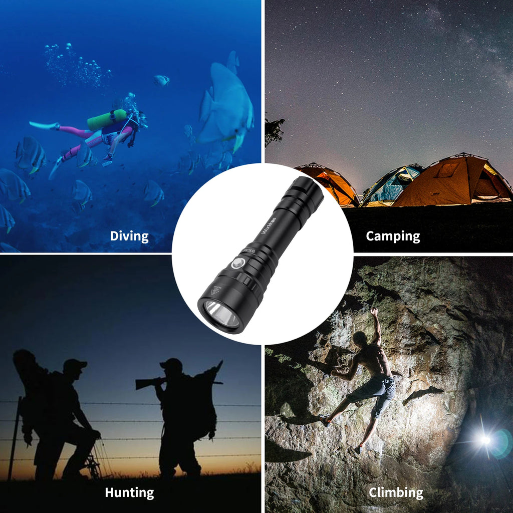 Lanterna Wurkkos WK20S 2000 Lumens para Mergulho IPX8 até 150m