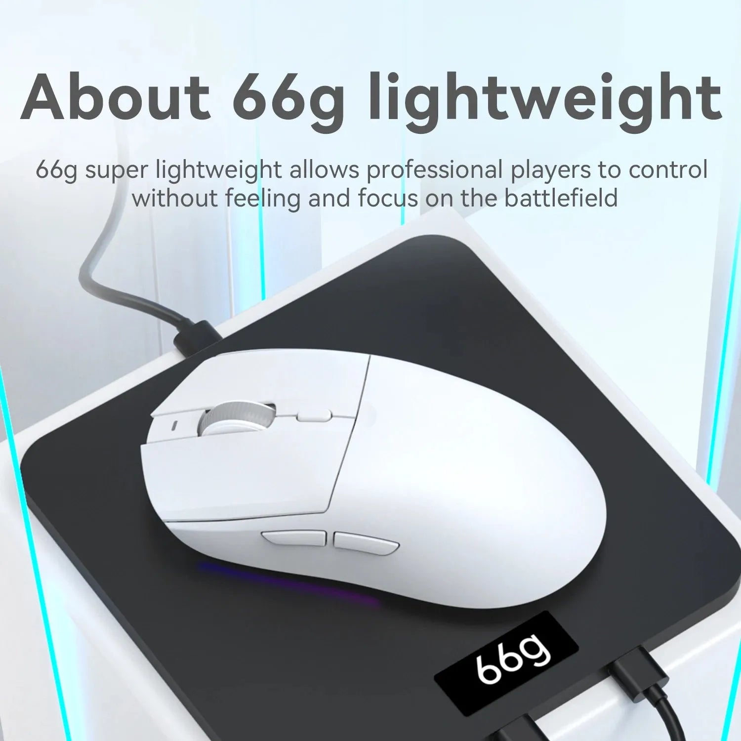 Mouse Gamer AJAZZ AJ139 V2 MC Sem Fio Tri-Mode 12000 DPI com dock