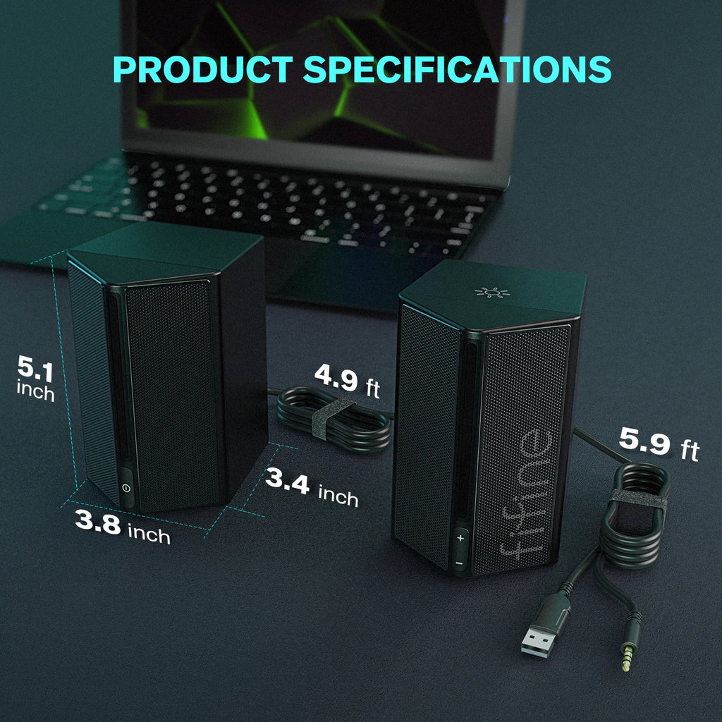Caixa de Som FIFINE A20 – Áudio Potente com Iluminação RGB, entrada analógica