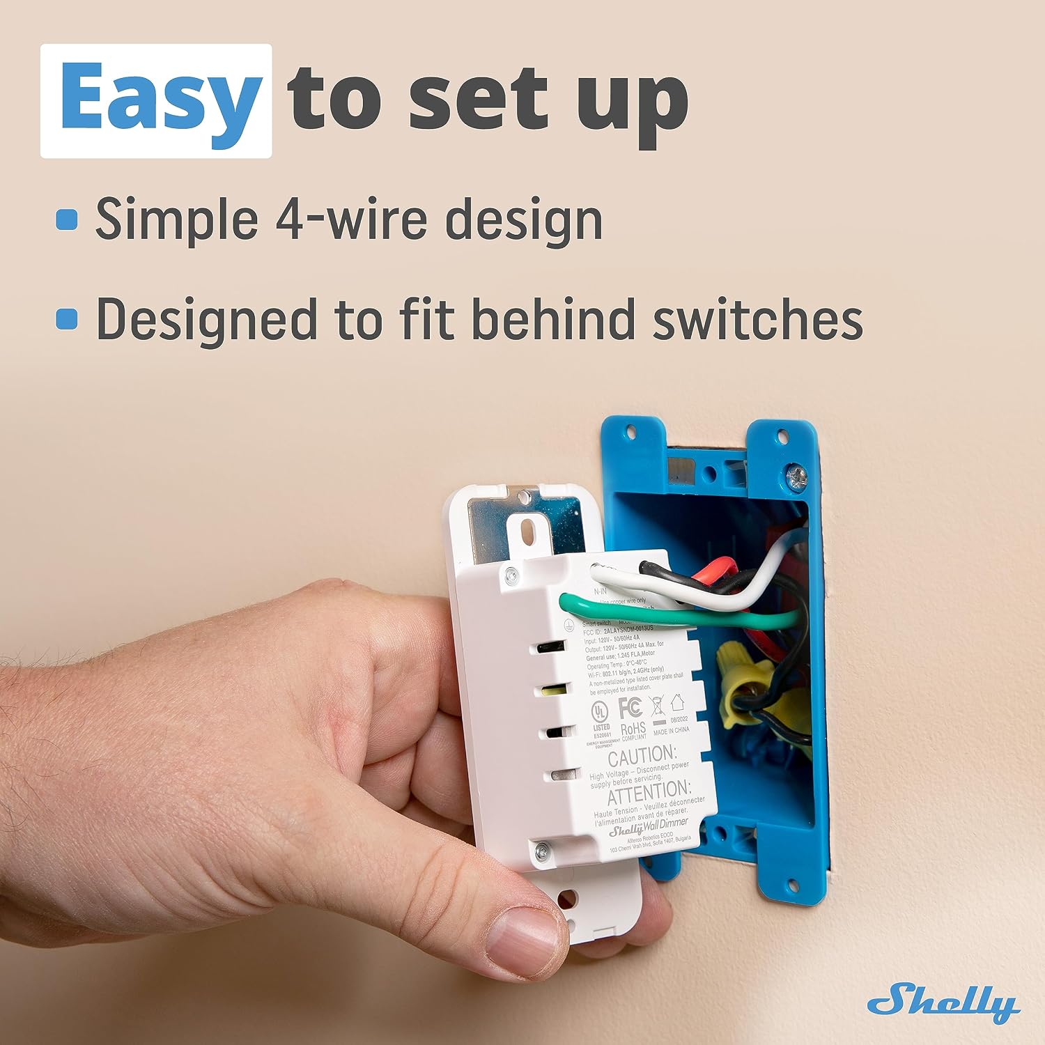 Interruptor Inteligente Shelly Wall Dimmer Wi-Fi Touch Alexa Google (Um dos melhores do mundo)