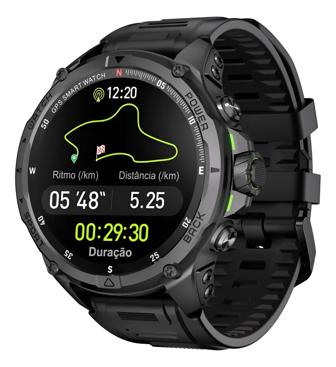 Smartwatch KUMI U5 Pro ⌚ com ChatGPT, GPS L1 e L5, Tela AMOLEd