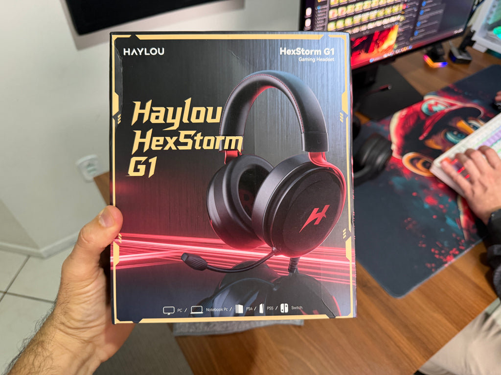 HAYLOU HEXSTORM G1 – FONE GAMER TWS COM RGB E BAIXA LATÊNCIA! 🎮