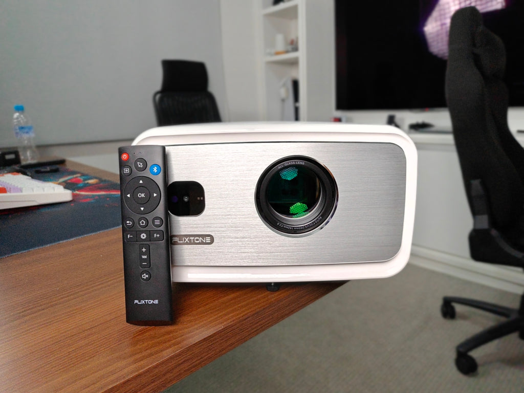 PROJETOR FLIXTONE D10S – FULL HD NATIVO, 4K HDR, ANDROID 15 E 4000 ANSI!