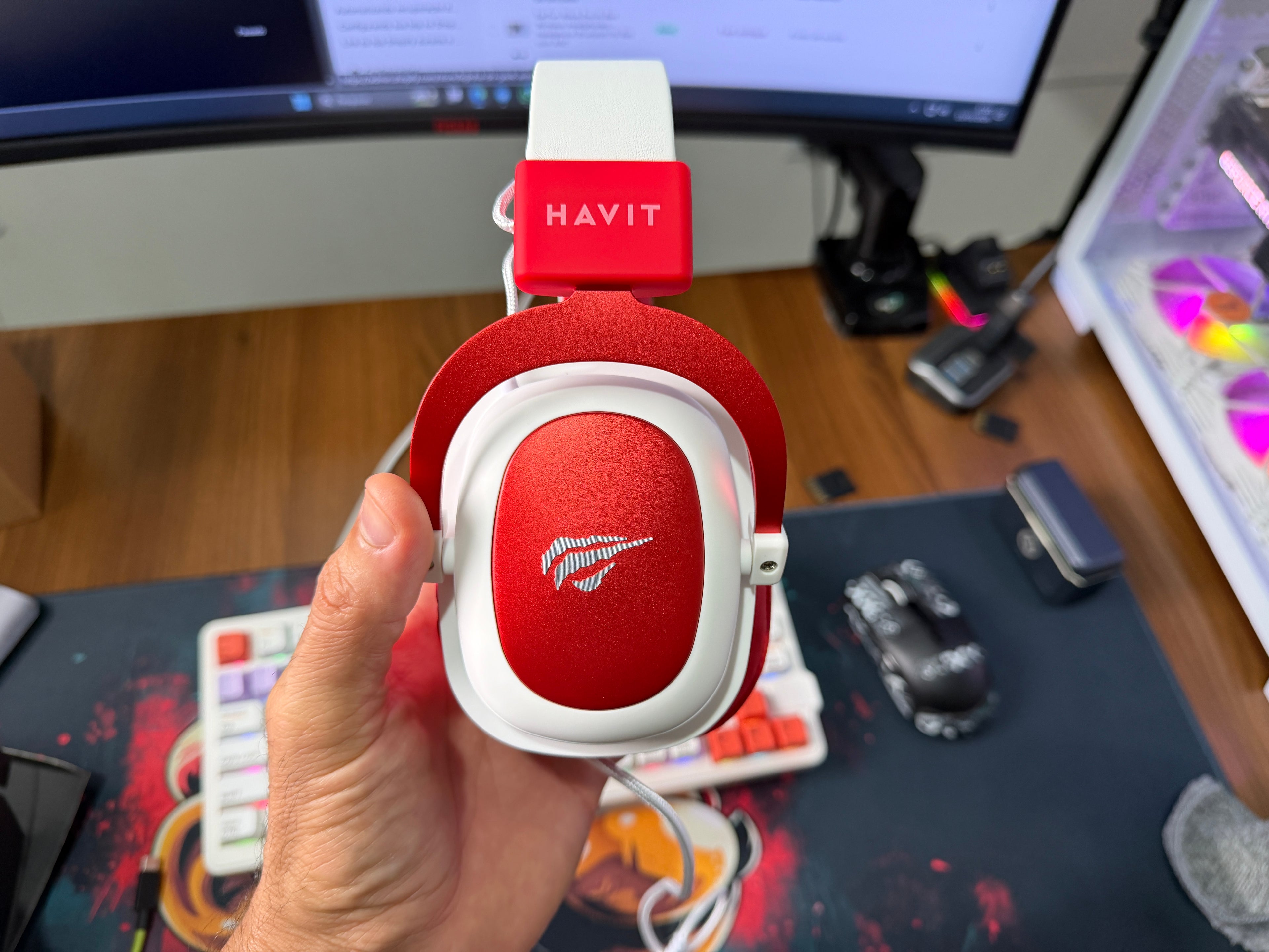HEADSET GAMER HAVIT H2002D – DRIVER 53MM, MICROFONE REMOVÍVEL E COMPATÍVEL COM PS4/XBOX e PC