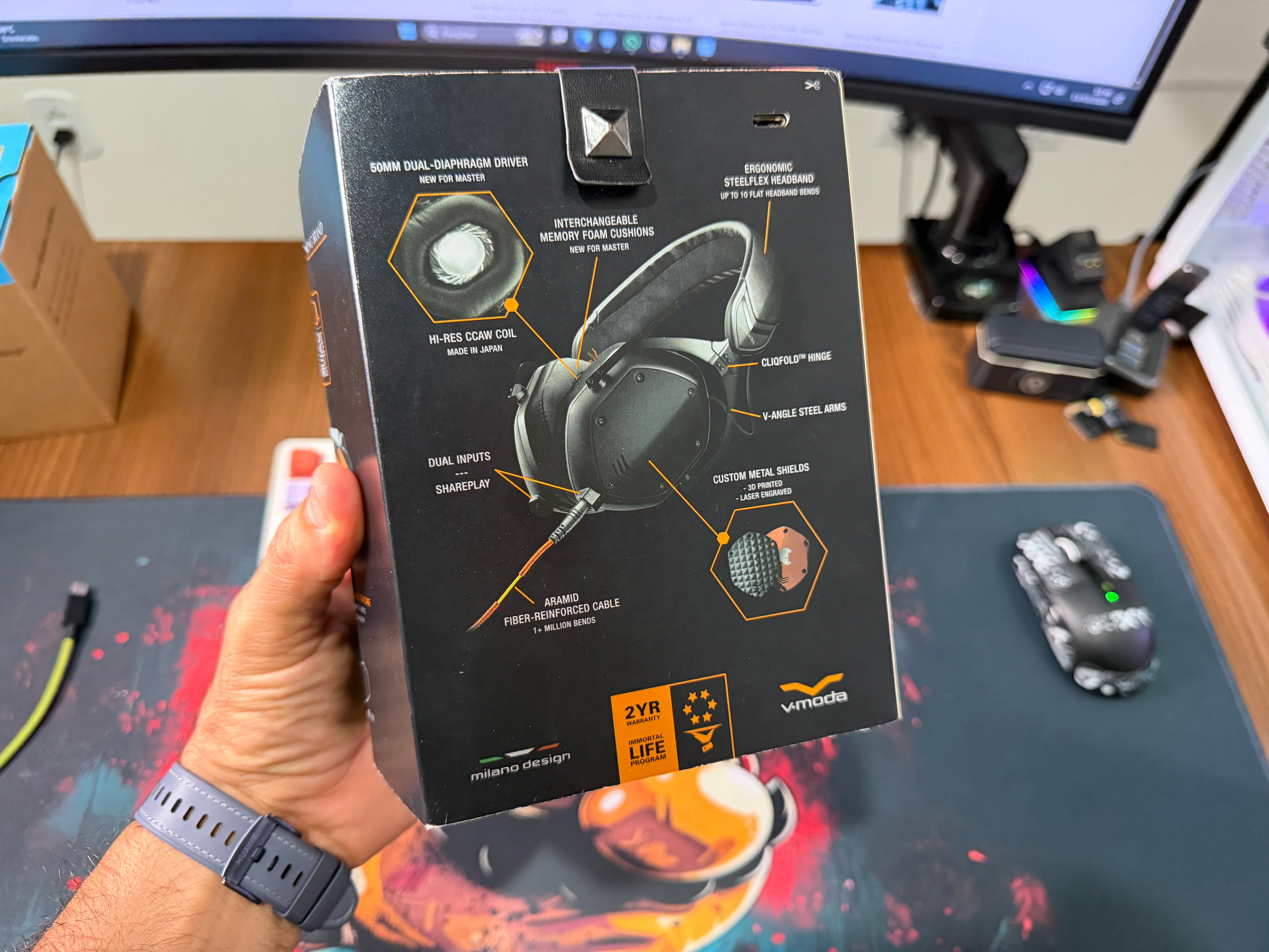 HEADPHONE PROFISSIONAL V-MODA CROSSFade M-100 – DRIVER 50MM E CONSTRUÇÃO PREMIUM! 🎧