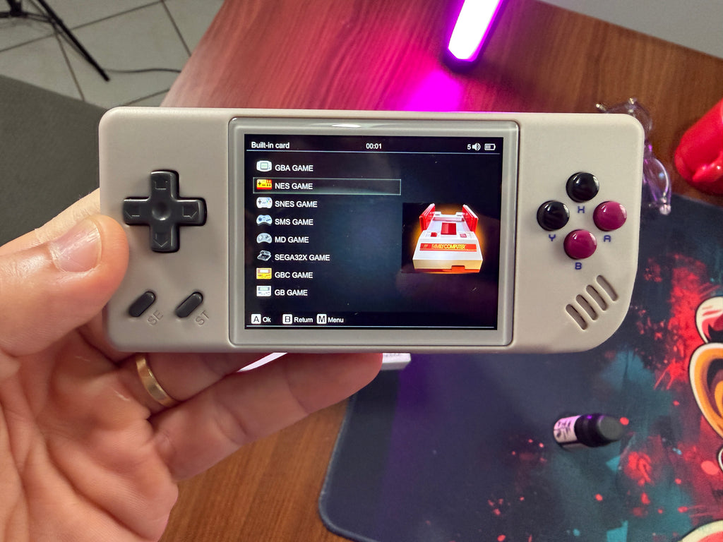 CONSOLE RETRÔ ANBERNIC RG28XX – +5000 JOGOS, PORTÁTIL E COM SAÍDA HDMI! 🎮