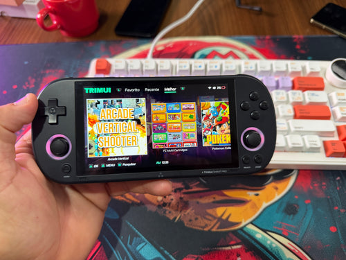 CONSOLE PORTÁTIL TRIMUI SMART PRO 256GB – TELA GRANDE, MUITOS JOGOS E ALTO DESEMPENHO! 🎮