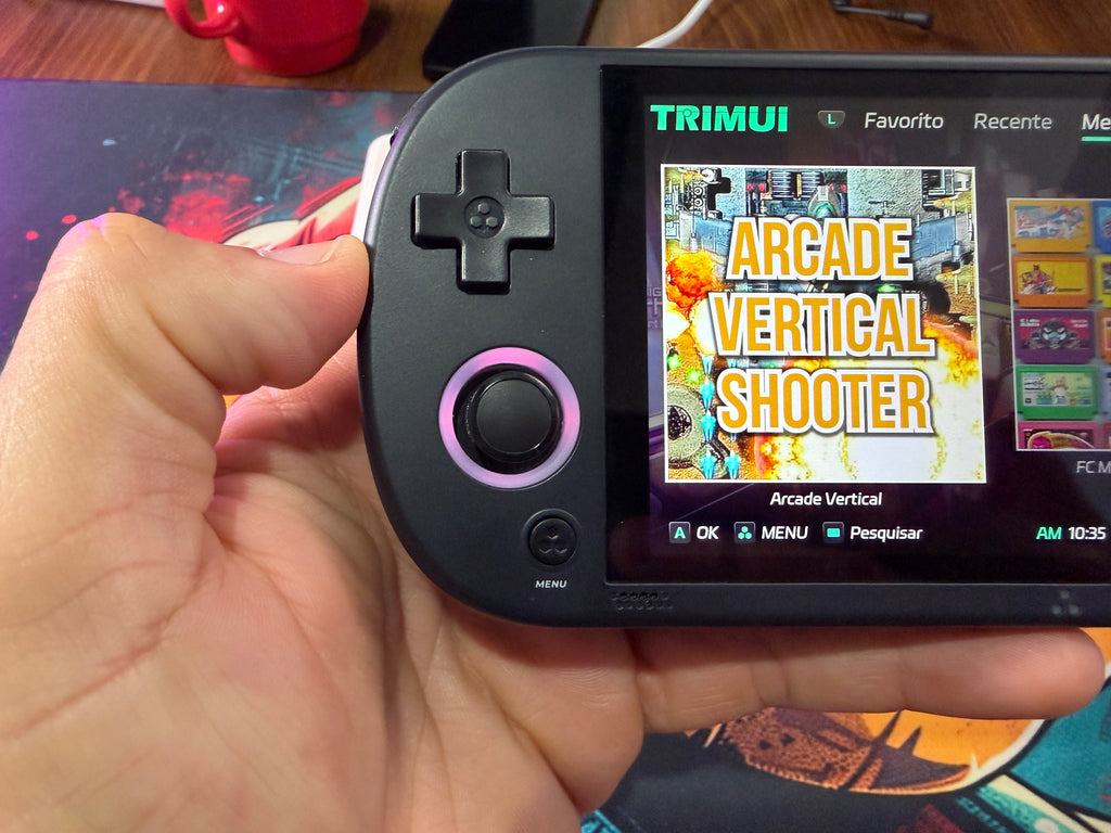 CONSOLE PORTÁTIL TRIMUI SMART PRO 256GB – TELA GRANDE, MUITOS JOGOS E ALTO DESEMPENHO! 🎮