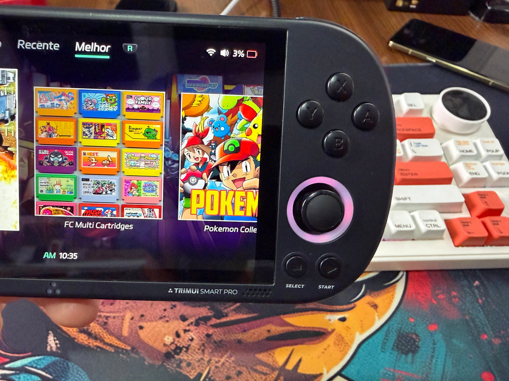 CONSOLE PORTÁTIL TRIMUI SMART PRO 256GB – TELA GRANDE, MUITOS JOGOS E ALTO DESEMPENHO! 🎮