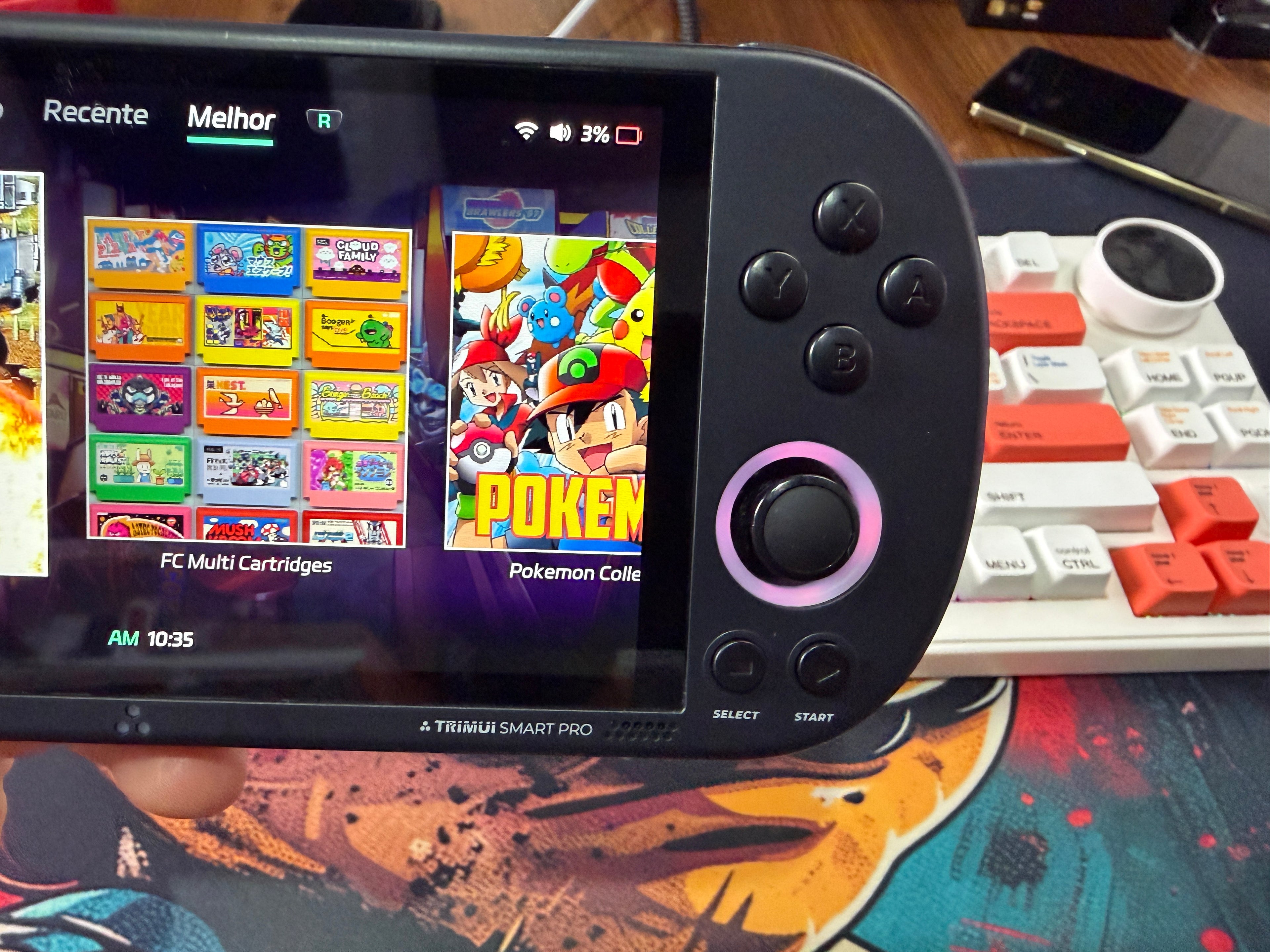 CONSOLE PORTÁTIL TRIMUI SMART PRO 256GB – TELA GRANDE, MUITOS JOGOS E ALTO DESEMPENHO! 🎮