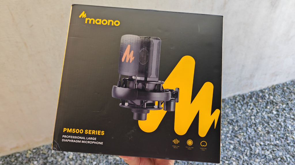 MICROFONE PROFISSIONAL MAONO PM500 – DIAFRAGMA 34MM XLR PARA PODCAST E ESTÚDIO!