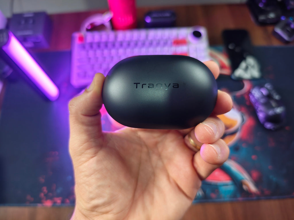 FONE BLUETOOTH TRANYA M20 – FONE BLUETOOTH TWS COM GRAVES POTENTES, MODO GAME E ATÉ 40H DE BATERIA!