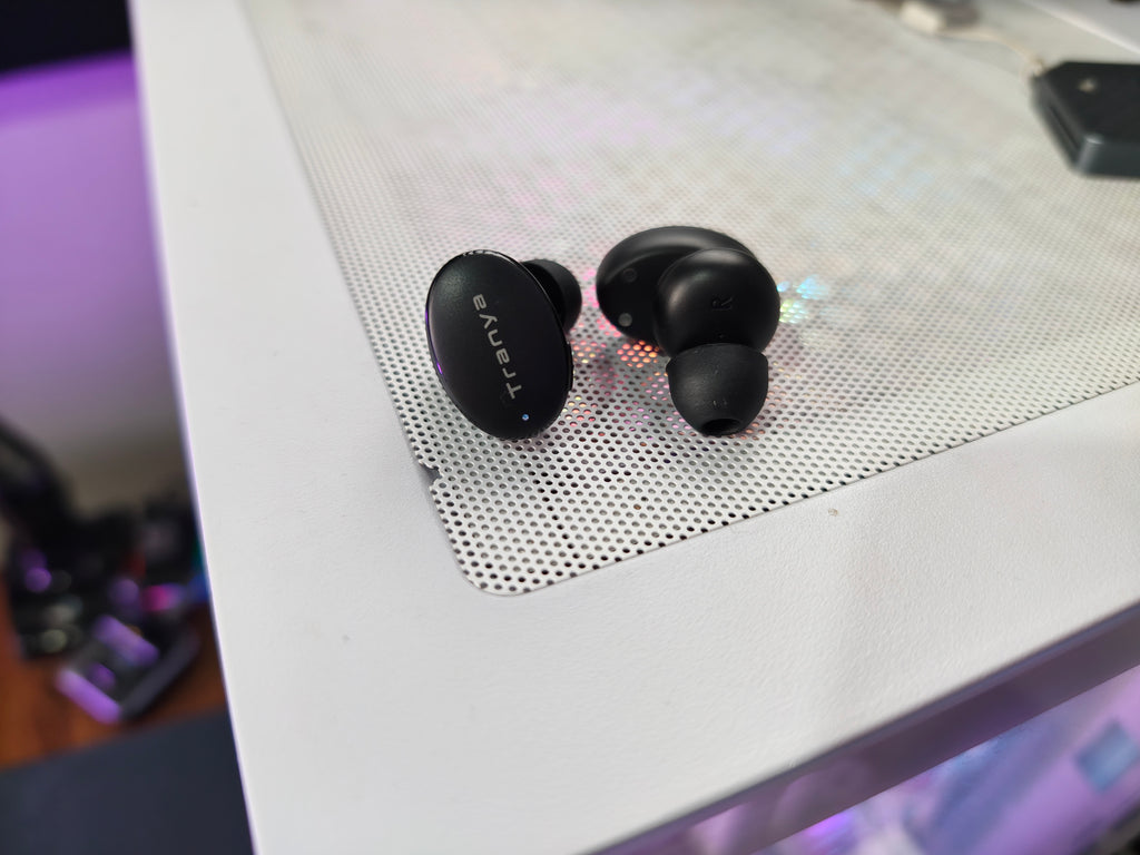 FONE BLUETOOTH TRANYA M20 – FONE BLUETOOTH TWS COM GRAVES POTENTES, MODO GAME E ATÉ 40H DE BATERIA!