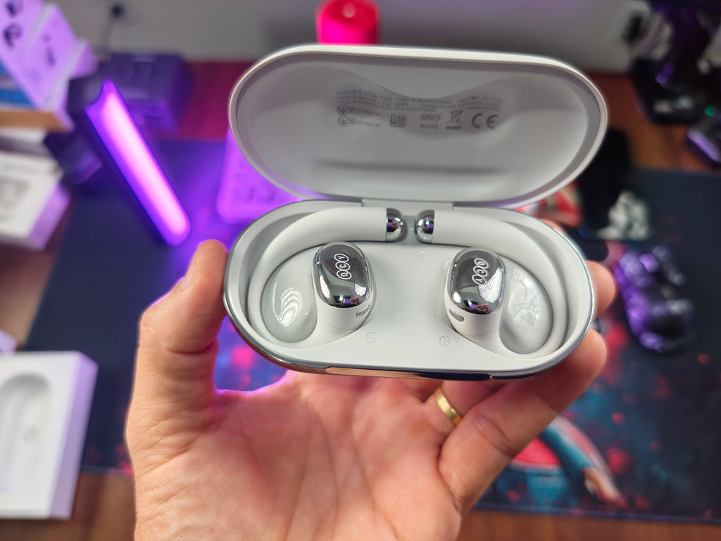 QCY CROSSKY R70 – FONE OPEN-EAR HI-RES COM LDAC, BLUETOOTH 6.0 E ATÉ 52H DE BATERIA!