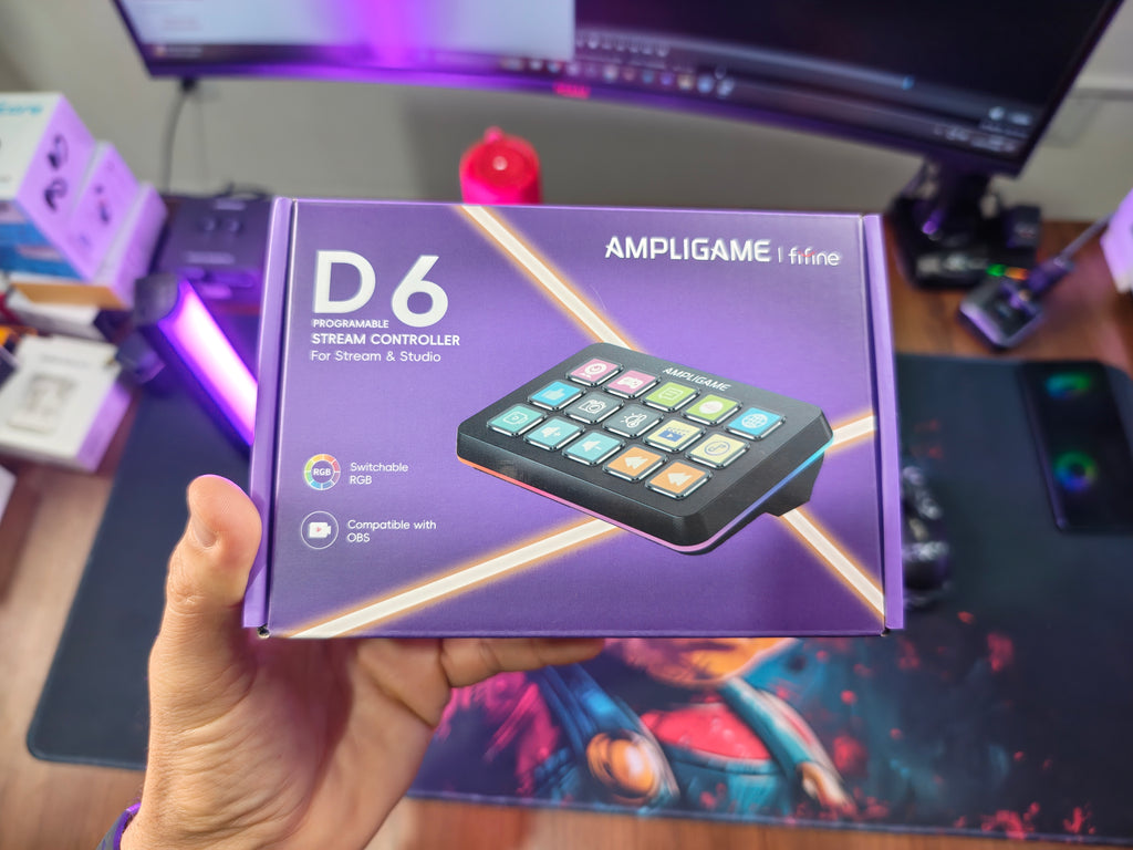 FIFINE D6 STREAM CONTROLLER – ATALHOS PROGRAMÁVEIS PARA LIVES, EDIÇÃO E PRODUTIVIDADE!