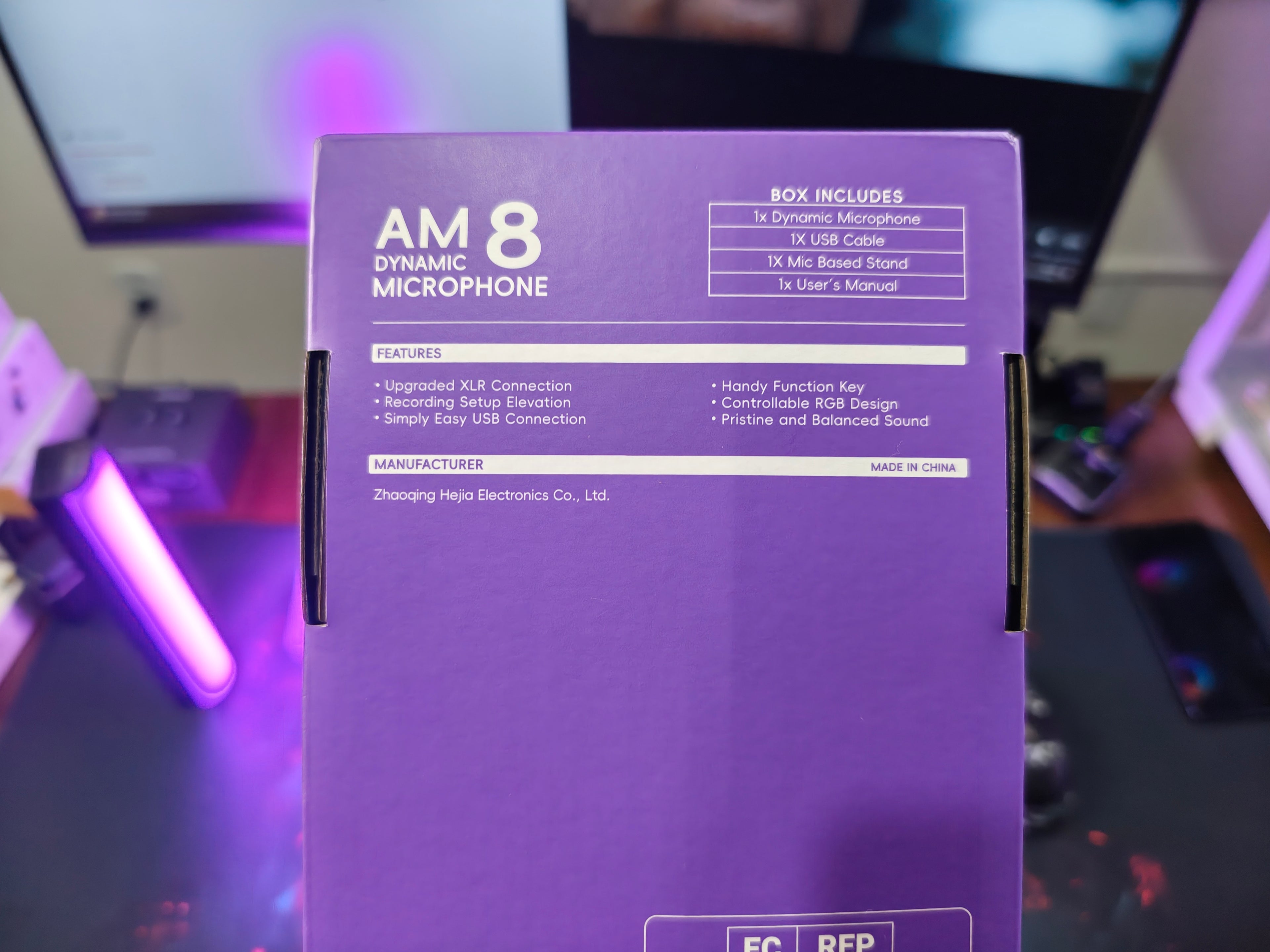 MICROFONE  FIFINE AM8 – MICROFONE USB/XLR COM RGB, QUALIDADE PROFISSIONAL E ÁUDIO CRISTALINO!