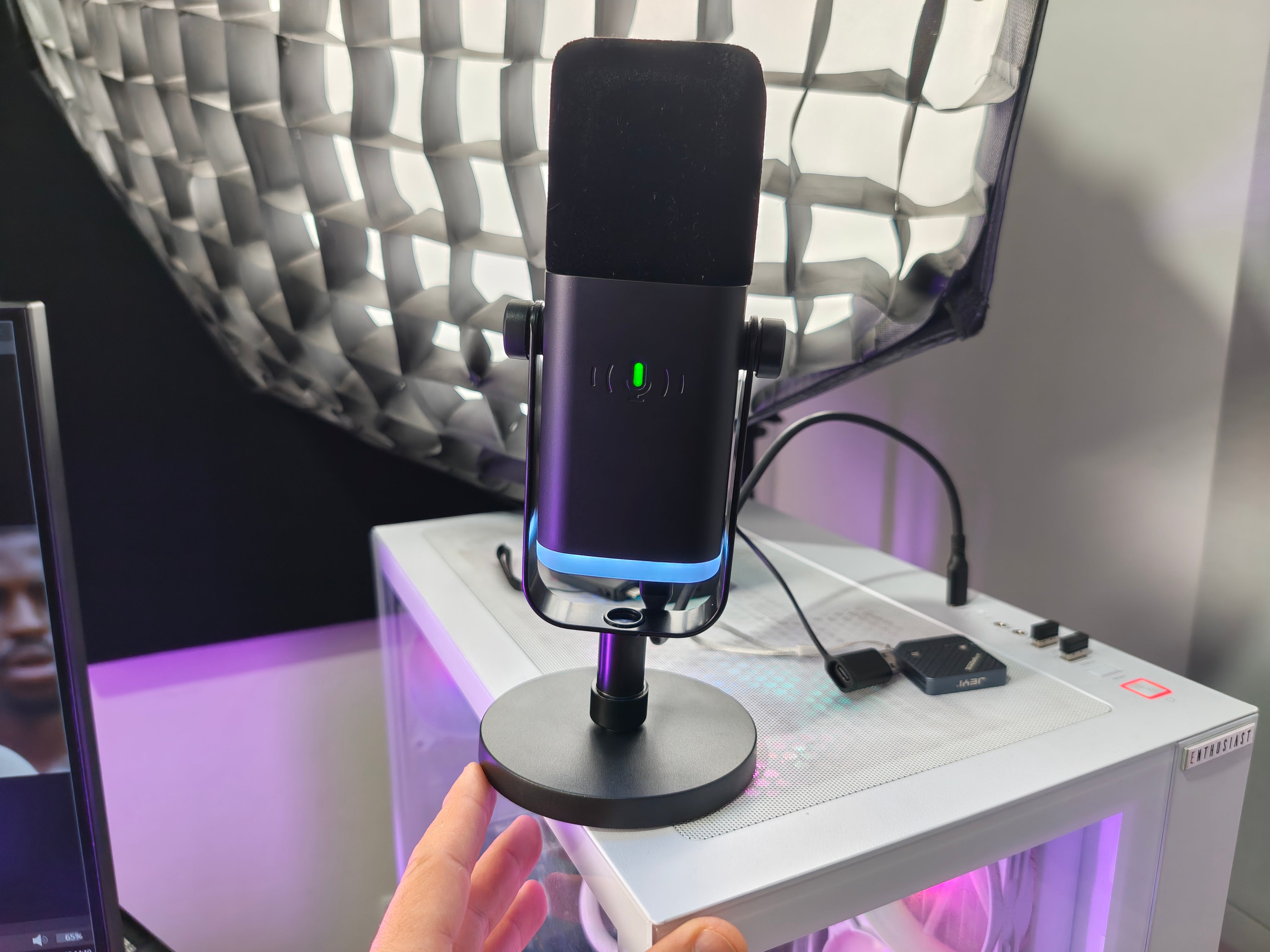 MICROFONE  FIFINE AM8 – MICROFONE USB/XLR COM RGB, QUALIDADE PROFISSIONAL E ÁUDIO CRISTALINO!