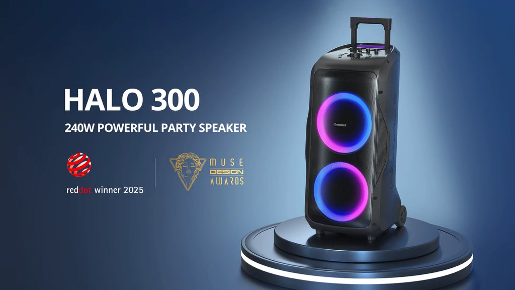 Caixa de som Bluetooth Tronsmart Halo 300 Speaker, 240W Partybox