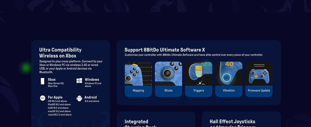 Controle 8BitDo Ultimate 3 Edição especial RARE, licenciado pela Microsot, funciona no Xbox sem fios
