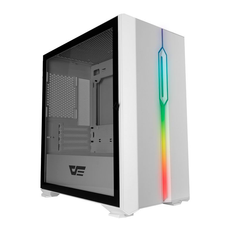 Gabinete Gamer Aigo Darkflash Dlm23 Branco Rgb Sem Fans Branco