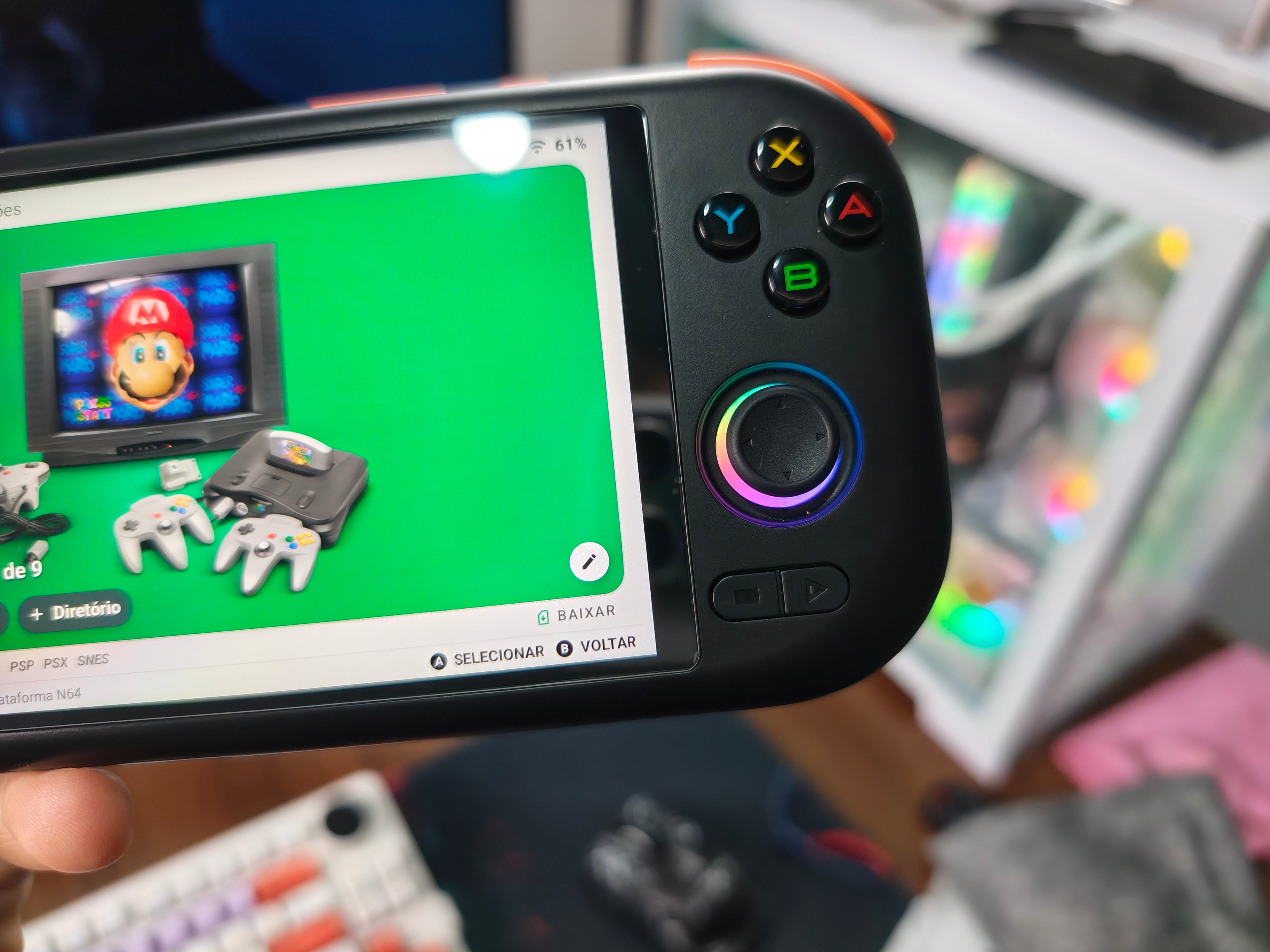 MANGMI AIR X VIDEOGAME PORTÁTIL RETRÔ 4GB RAM 64GB TELA 5.5 BATERIA 5000MAH