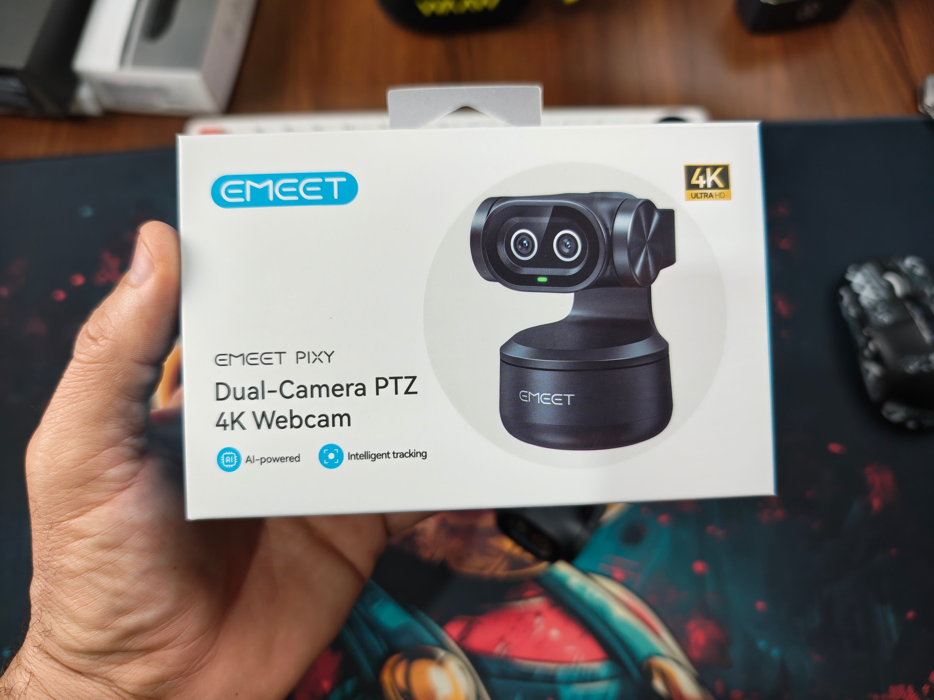 EMEET PIXY WEBCAM DUAL CAMERA COM IA