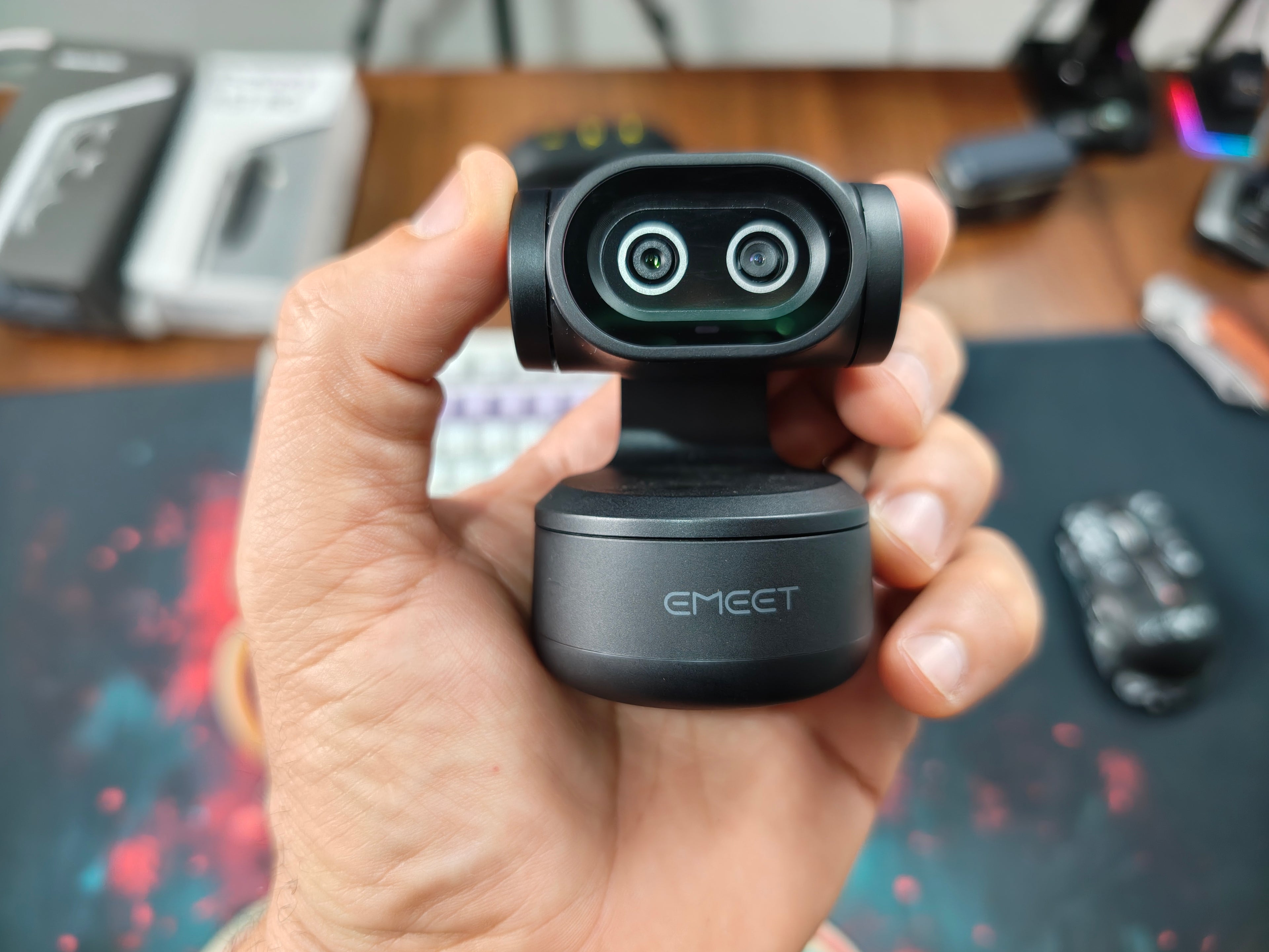 EMEET PIXY WEBCAM DUAL CAMERA COM IA