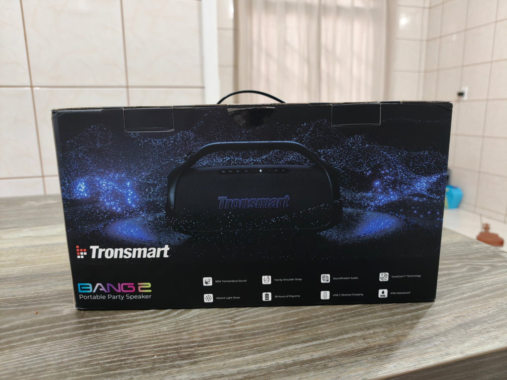 TRONSMART BANG 2 90W – CAIXA DE SOM POTENTE COM RGB E BATERIA GIGANTE! 🔊🔥