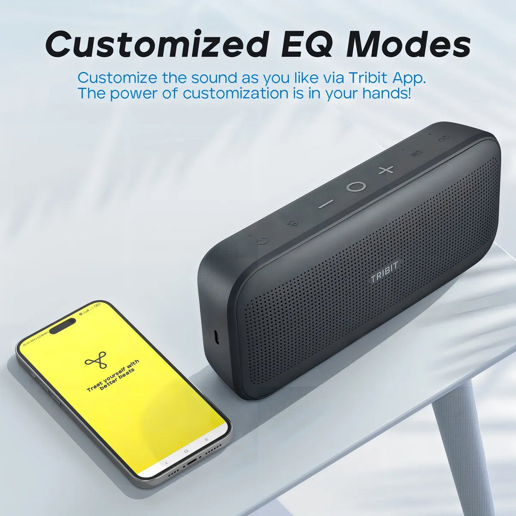 Caixa De Som Bluetooth Tribit Stormbox Flow 25w Bateria 30 H Cinza