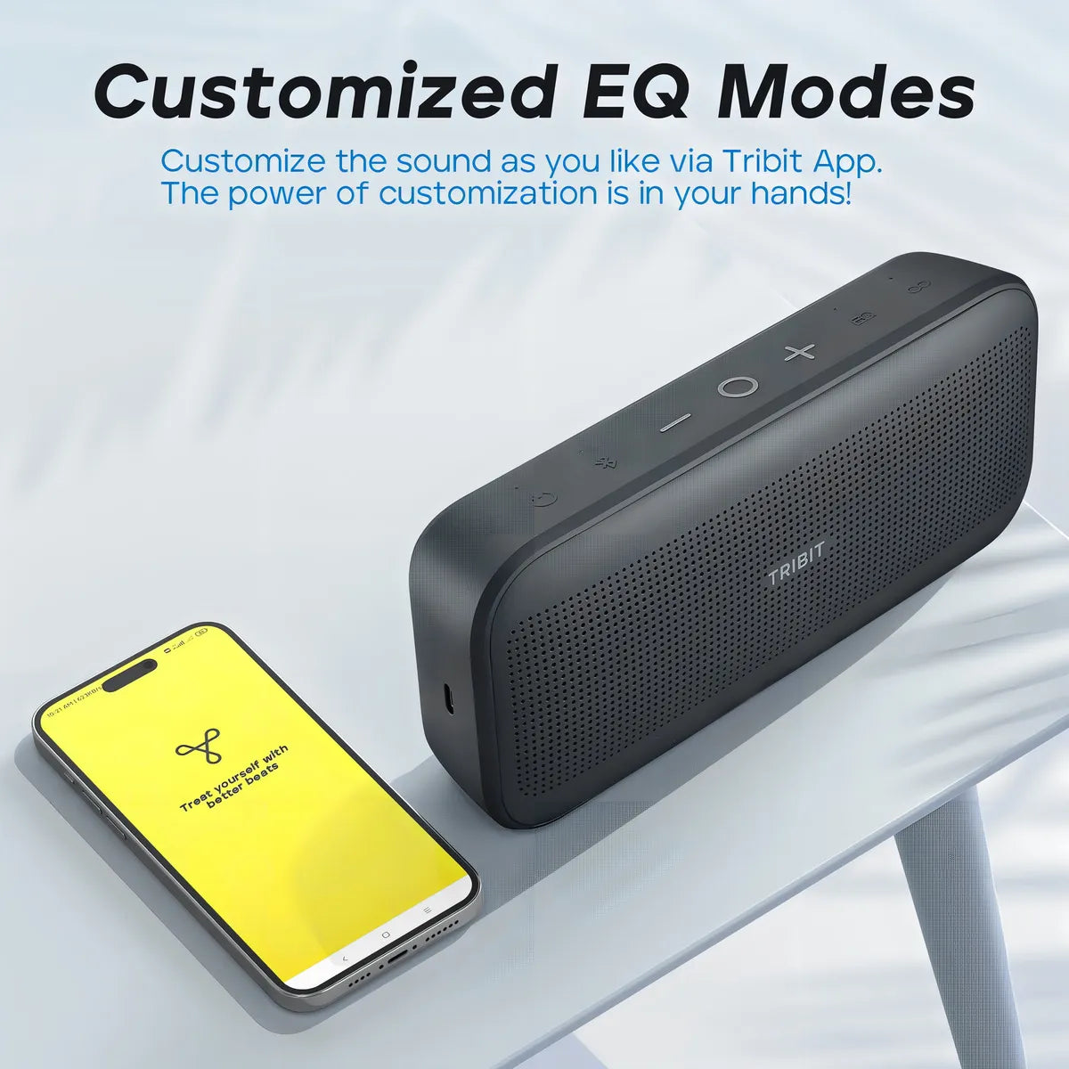 Caixa De Som Bluetooth Tribit Stormbox Flow 25w Bateria 30 H Cinza