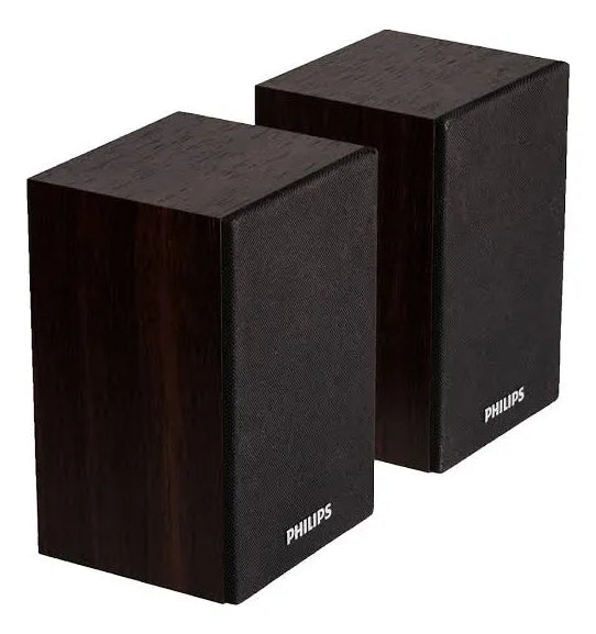 Caixa De Som Bluetooth Speaker Philips 2000series Spa20 - Acabamento Madeira