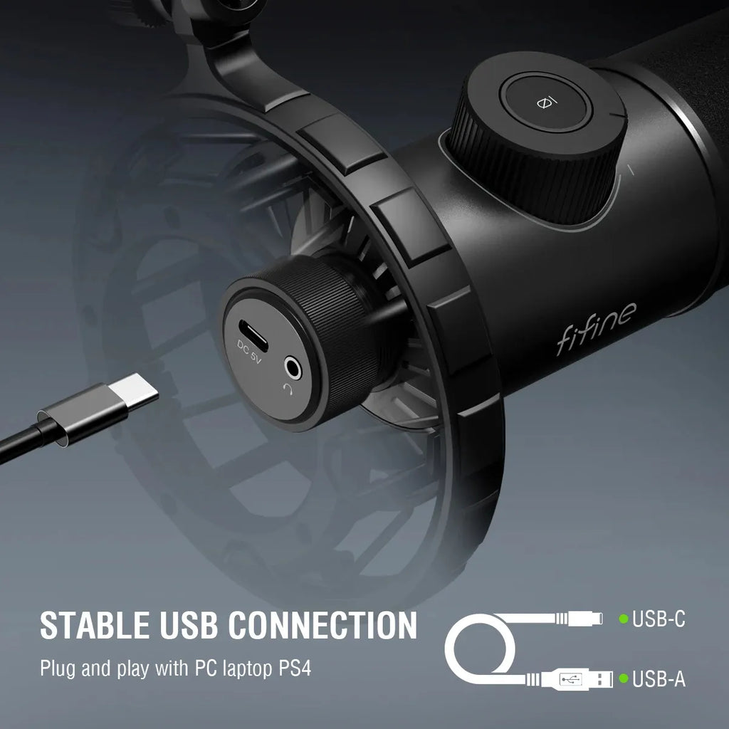 Microfone Condensador Fifine K658 RGB