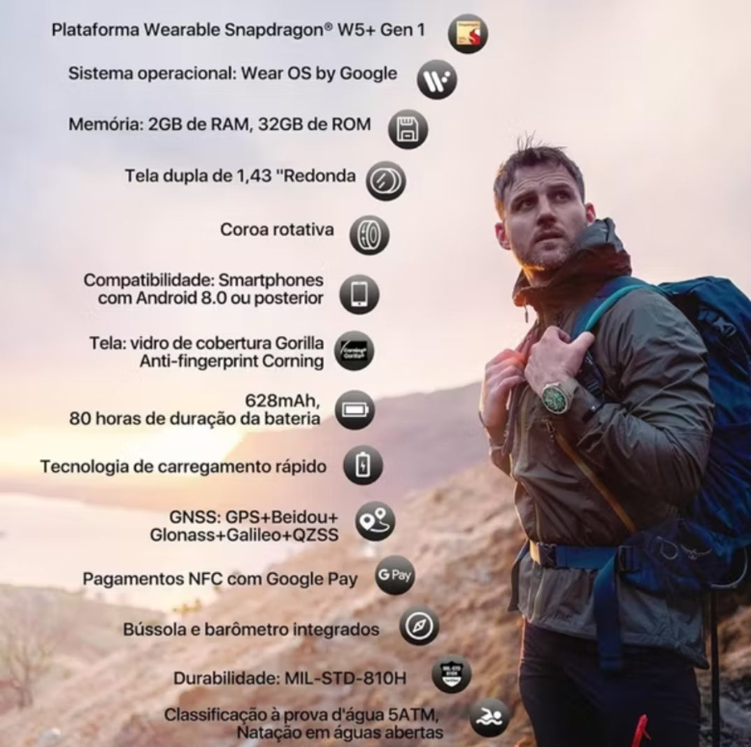 SMARTWATCH TICWATCH PRO 5 2/32GB ⌚NOVO