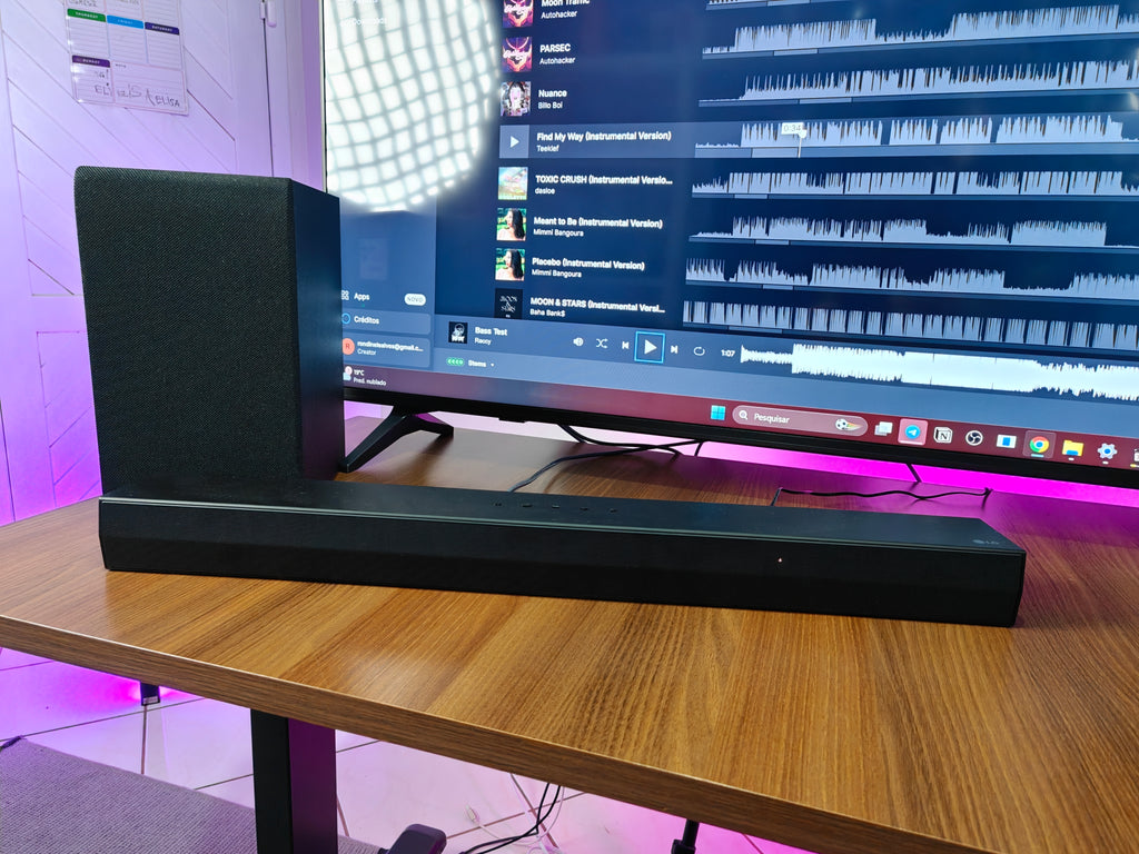 Soundbar LG S40T – 300W RMS, 2.1 Canais e Subwoofer Sem Fio