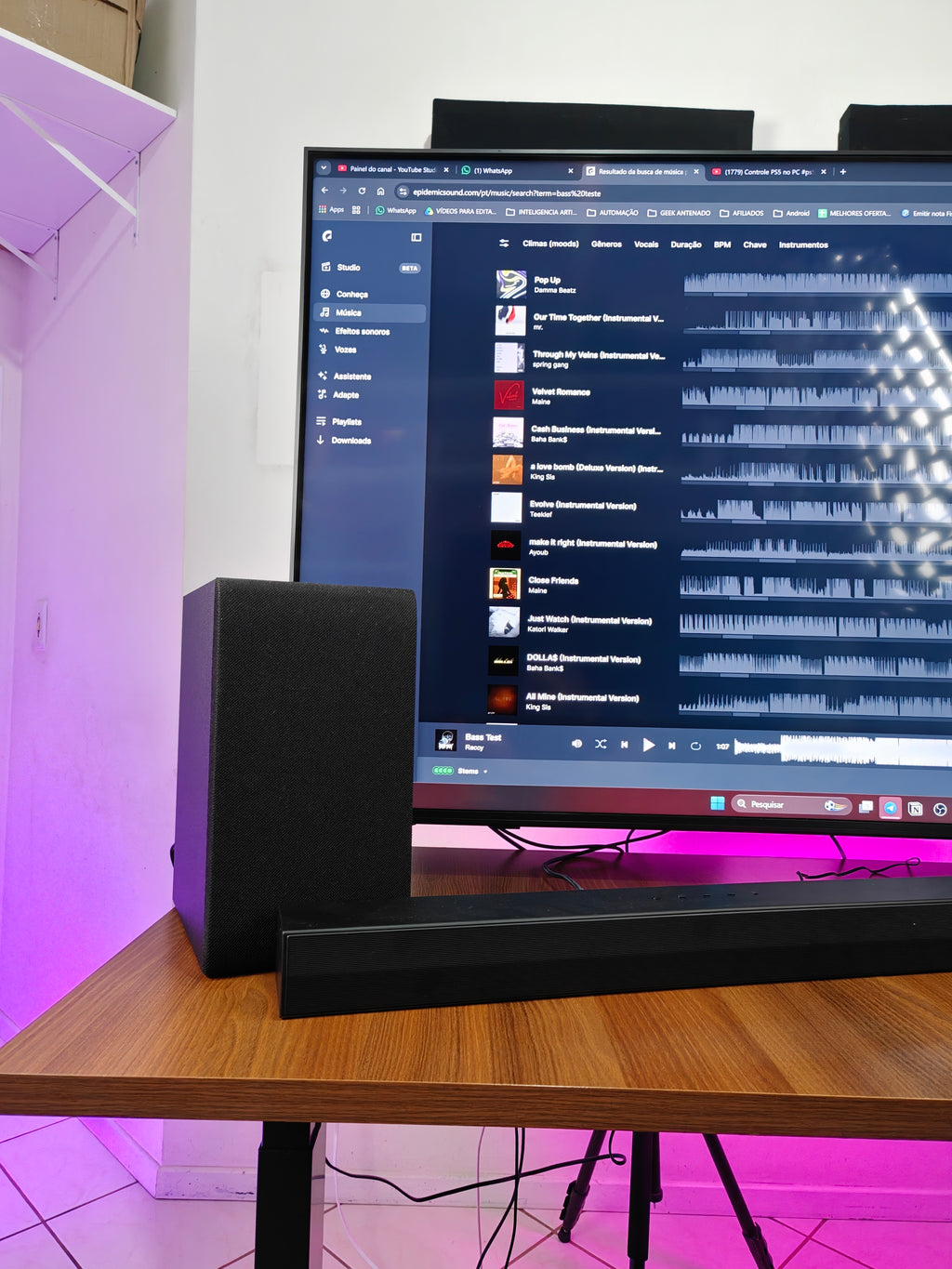 Soundbar LG S40T – 300W RMS, 2.1 Canais e Subwoofer Sem Fio
