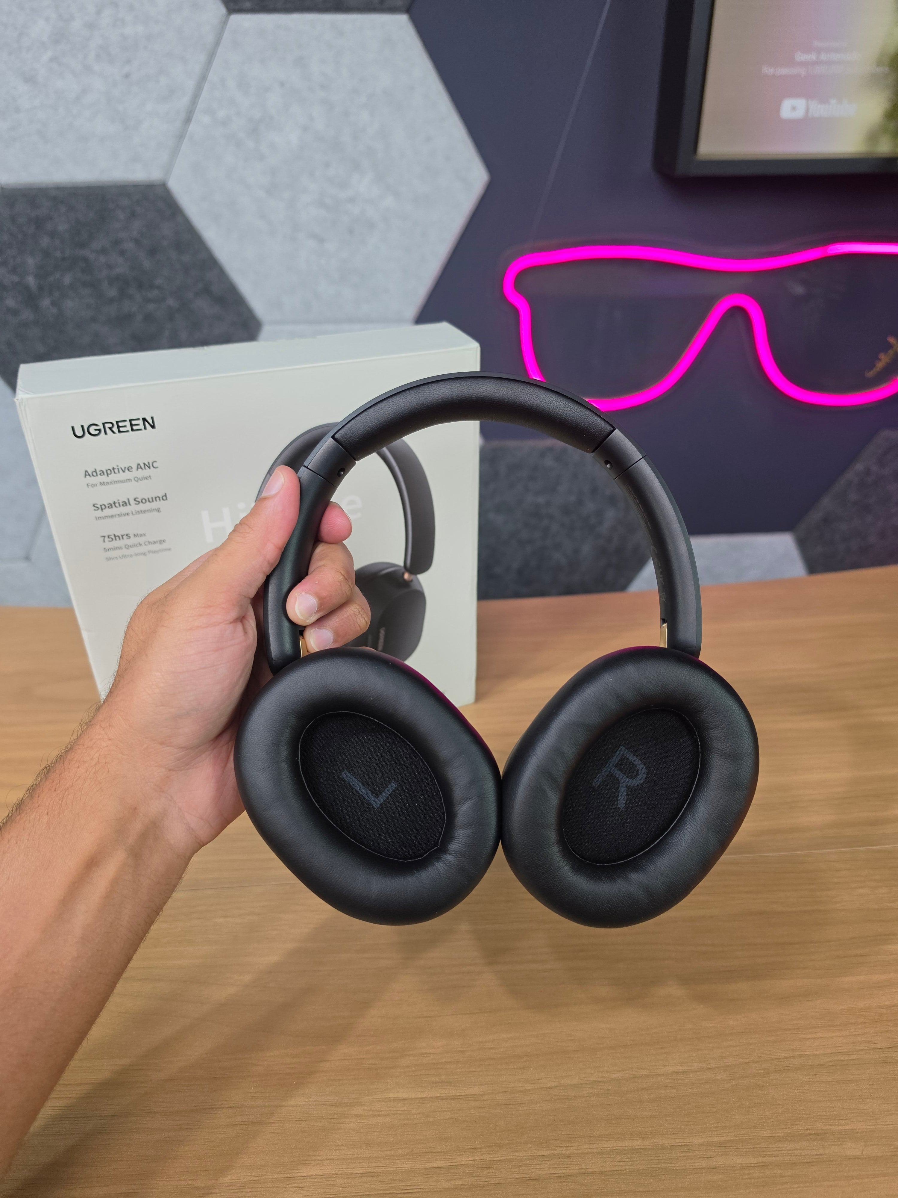 Headphone Green Hitune Max5c Com LDAC, HiRes audio, Bateria até 75h